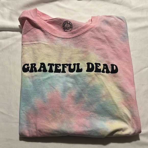 NWT Grateful Dead Size L Cotton Candy Tie Dye Bears Short Sleeve Tee Unisex - Picture 3 of 4